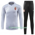 AS Monaco Sweat de Treino Conjunto Branco 2018/19